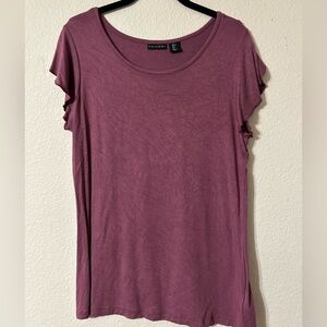 Tahari Women's Dusty Rose Short Sleeve Top